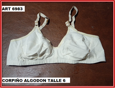 ART 6983 CORPIÑO ALGODON TALLE 6