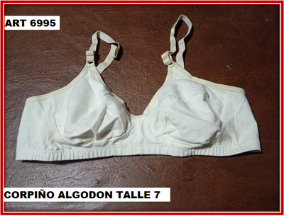 ART 6995 CORPIÑO ALGODON TALLE 7