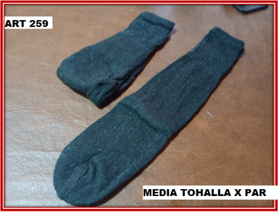 ART 259 MEDIA TOHALLA X PAR GRIS