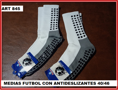 ART 845 MEDIAS FUTBOL CON ANTIDEZLIZANTE 40/46