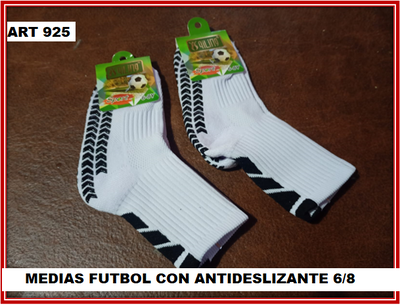 ART 925 MEDIAS FUTBOL CON ANTIDESLIZANTE 6/8