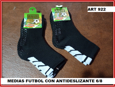 ART 922 MEDIAS FUTBOL CON ANTIDESLIZANTE 6/8