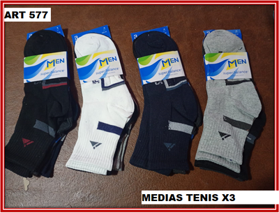 ART 577 MEDIAS TENIS X3