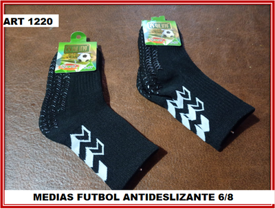 ART 1220 MEDIAS FUTBOL CON ANTIDESLIZANTE 6/8
