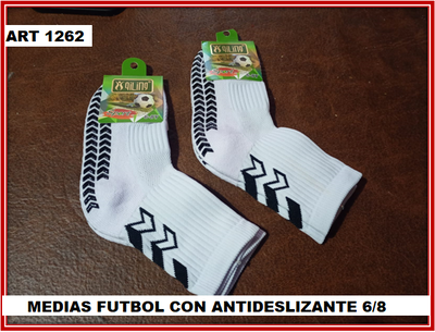 ART 1262 MEDIAS FUTBOL CON ANTIDESLIZANTE 6/8