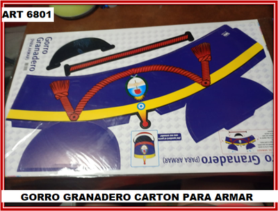 ART 6801 GORRO GRANADERO CARTON PARA ARMAR