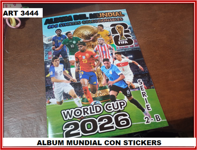 ART 3444 ALBUN CON FIGURITAS MUNDIAL 2026 SERIE 2-B