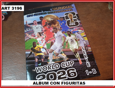 ART 3196 ALBUM CON FIGURITAS MUNDIAL SERIE 1-8