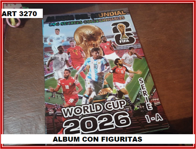ART 3270 ALBUM CON FIGURITAS MUNDIAL SERIE 1-A
