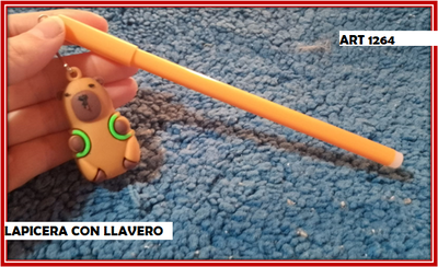 ART 1264 LAPICERA CON LLAVERO CAPIBARA