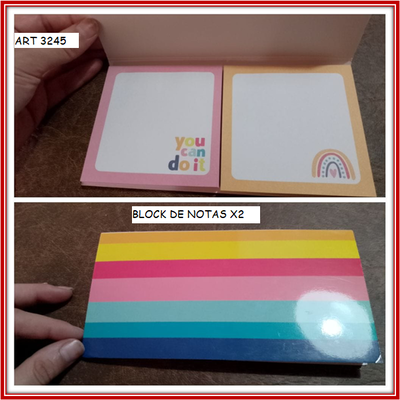 ART 3245 BLOCK DE NOTAS X2
