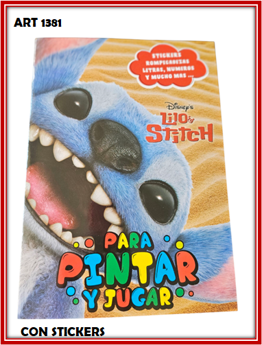 ART 1381 LIBRO PARA COLOREAR STICH