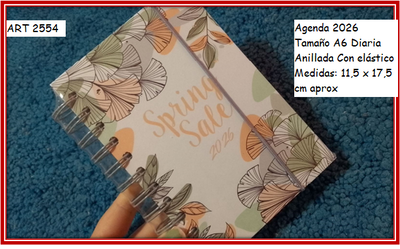 ART 2554 AGENDA DIARIA A6