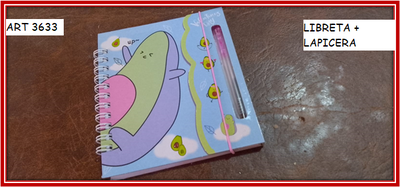 ART 3633 LIBRETA + LAPICERA