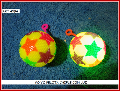 ART 4594 YO YO PELOTA CHIFLE CON LUZ