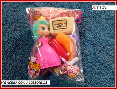 ART 3176 PRINCESA CON ACCESORIOS