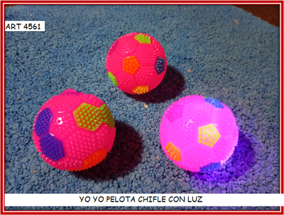 ART 4561 YOYO PELOTA CHIFLE CON LUZ
