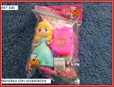 ART 3181 PRINCESA CON ACCESORIOS