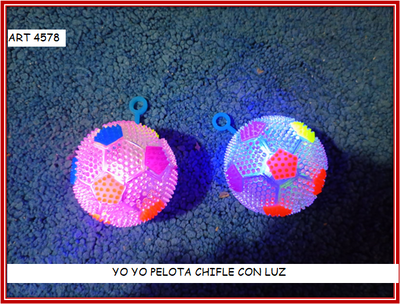 ART 4578 YOYO PELOTA CHIFLE CON LUZ