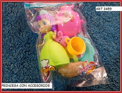ART 3459 PRINCESA CON ACCESORIOS