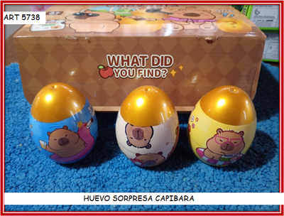 ART 5738 HUEVO SORPRESA CAPIBARA