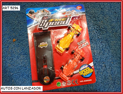 ART 5296 AUTOS X2 CON LANZADOR
