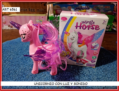 ART 6561 UNICORNIO CON LUZ Y SONIDO