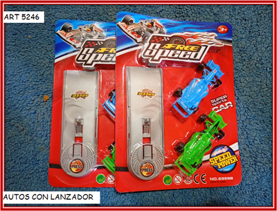 ART 5246 AUTOS X2 CON LANZADOR