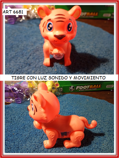 ART 6681 TIGRE CON LUZ SONIDO Y MOVIMIENTO