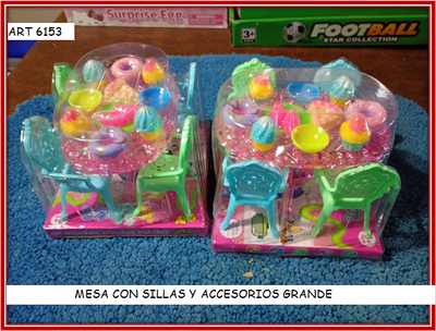 ART 6153 MESA CON SILLAS Y ACCESORIOS GRANDE