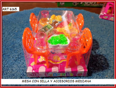 ART 6165 MESA CON SILLAS Y ACCESORIOS MEDIANMA