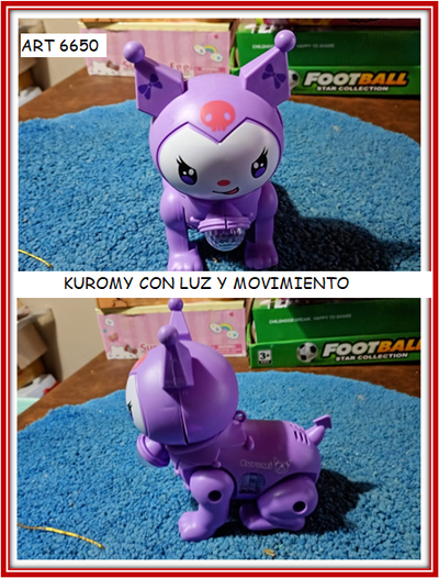 ART 6650  KUROMY CON LUZ, SONIDO Y MOVIMIENTO