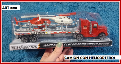 ART 2281 CAMION CON HELICOPTERO