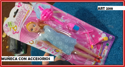 ART 2318 MUÑECA CON ACCESORIOS