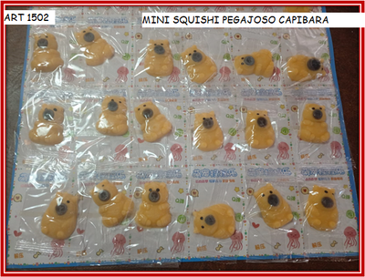 ART 1502 MINI SQUISHI PEGAJOSO CAPIBARA