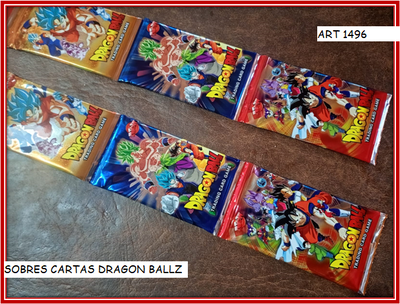 ART 1496 SOBRES CARTAS DRAGON BALLZ