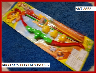 ART 2656 ARCO CON FLECHA Y PATOS
