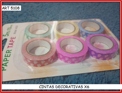 ART 5108 CINTA DECORATIVA X6