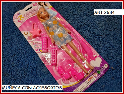 ART 2684 MUÑECA CON ACCESORIOS