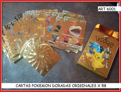 ART 6001 CARTAS POKEMON X58 ORIGINAL