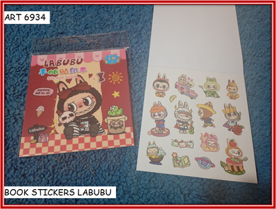 ART 6934 BOOK STICKERS LABUBU