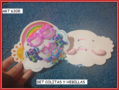 ART 6305 SET COLITAS Y HEBILLAS STICH
