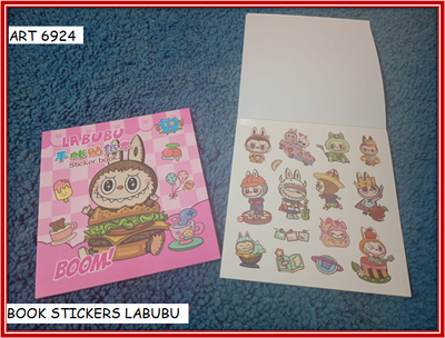 ART 6924 BOOK STICKERS LABUBU