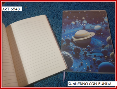 ART 6543 CUADERNO CON FUNDA