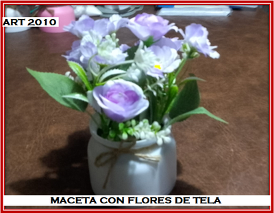 ART 2010 MACETA CON FLORES
