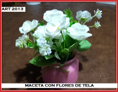 ART 2013 MACETA CON FLORES