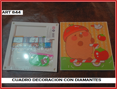 ART 844 CUADRO DECORACION CON DIAMANTES