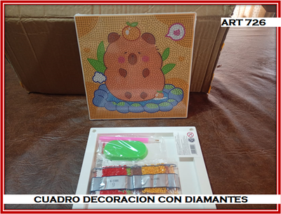 ART 726 CUADRO DECORACION CON DIAMANTES