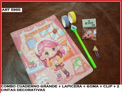 ART 5995 COMBO CUADERNO GRANDE