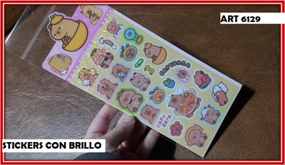 ART 6129 STICKER CON BRILLO